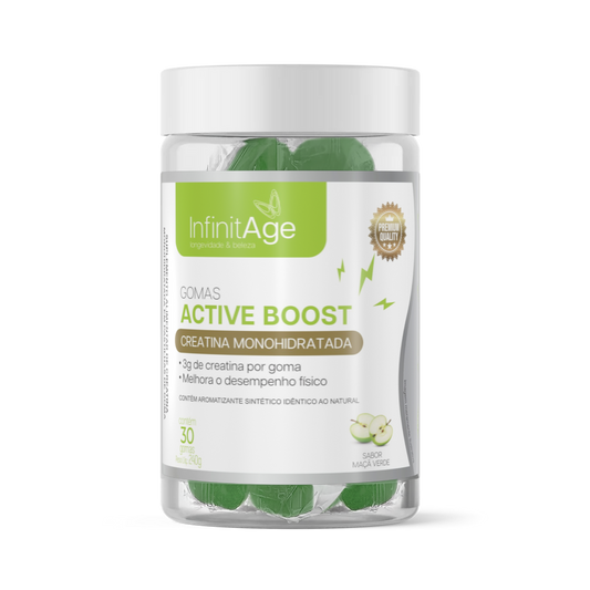 Pote Active Boos Creatina Maça Verde