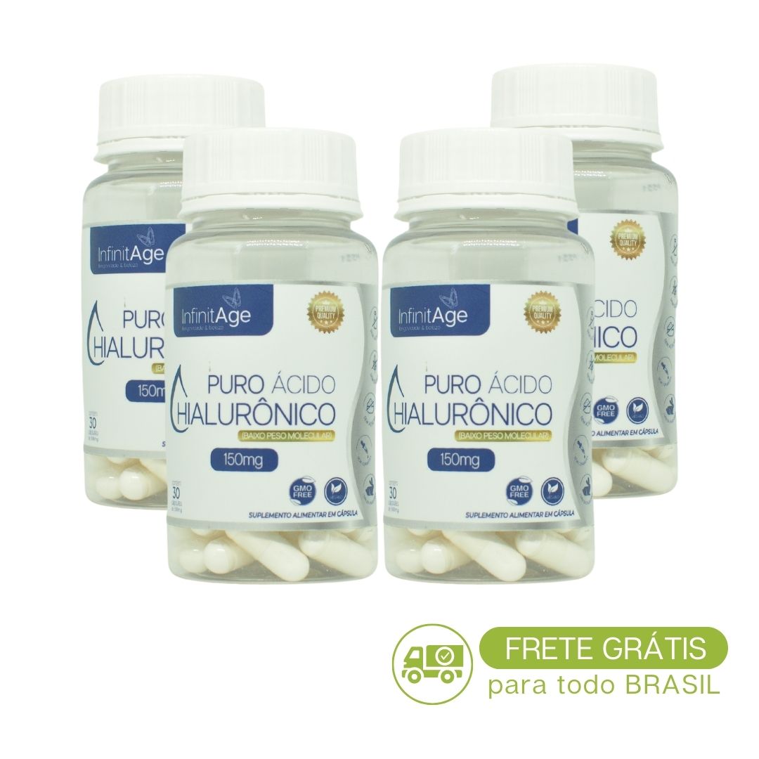 Kit 4 Unidades Puro Ácido Hialurônico 150mg