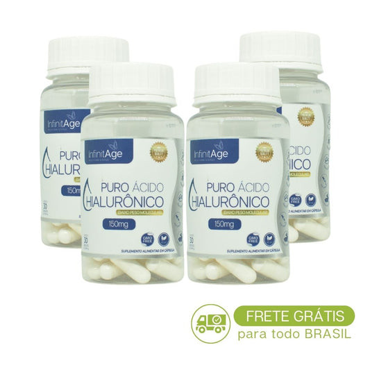 Kit 4 Unidades Puro Ácido Hialurônico 150mg